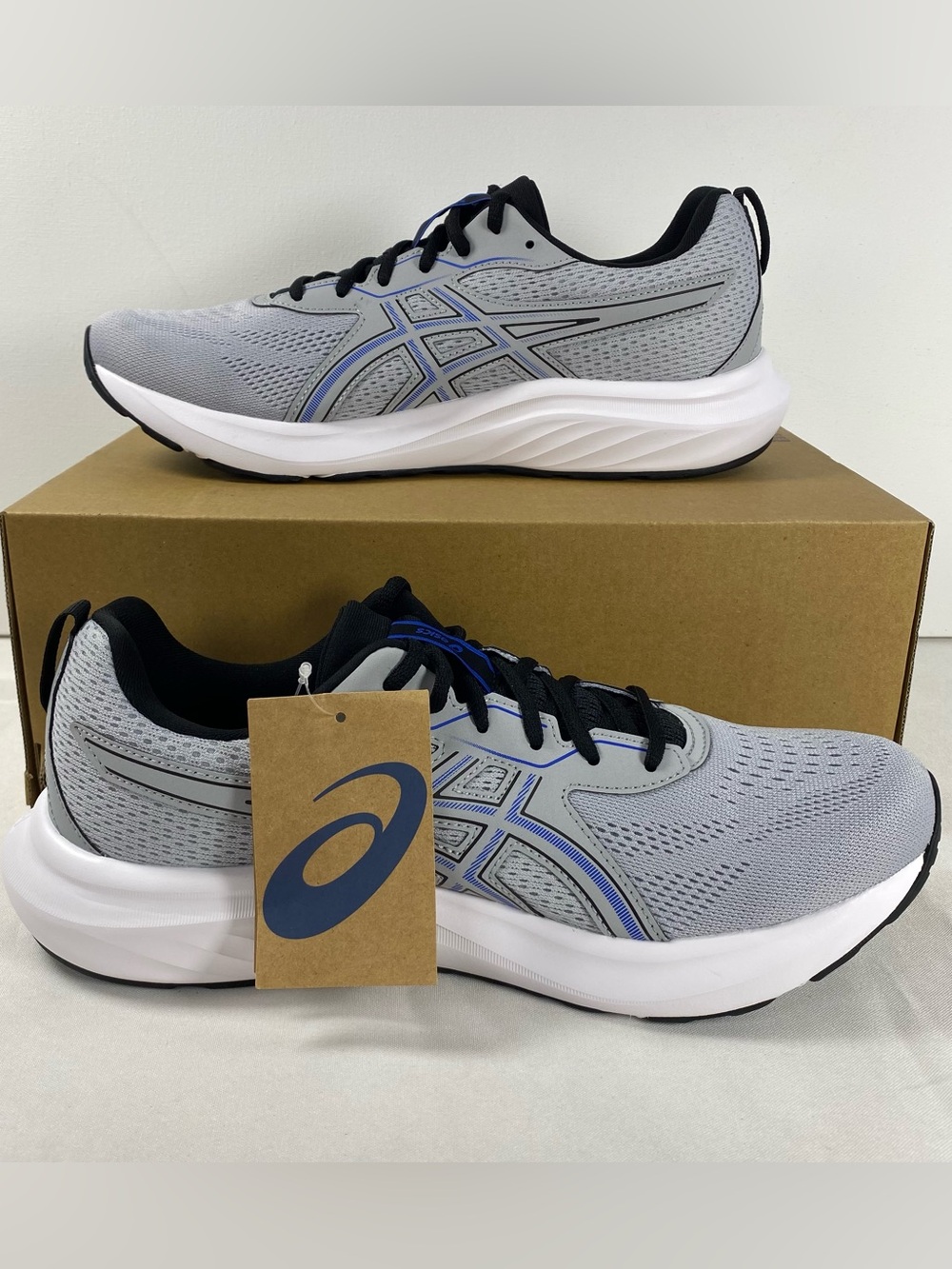 ASICS GEL-Contend 9 Mens 11 Piedmont Grey Black Running Shoes 1011B881-022